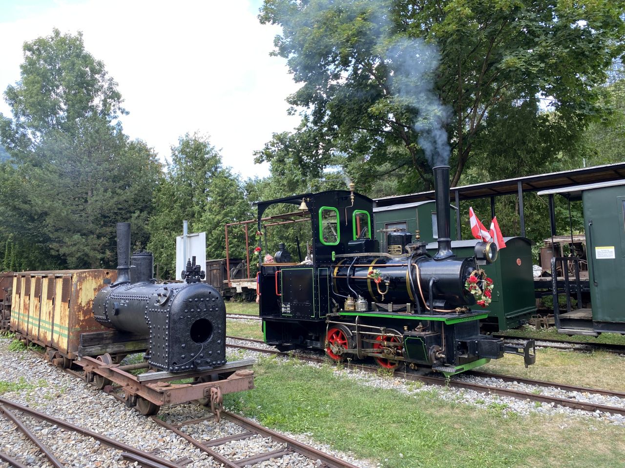 Fahrbetrieb im Feldbahnmuseum